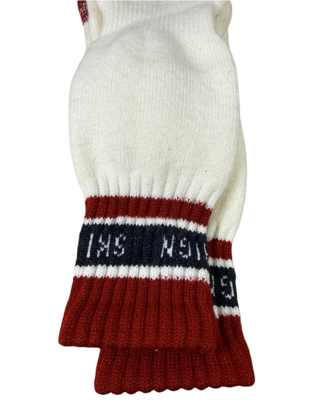 ZARA Kids Knit Crew Socks Red White Blue Graphic Size 6-8 NWT Cotton - Picture 3 of 6